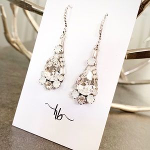 Haute Bride Teardrop Chandelier Earring